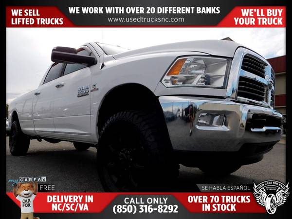 $490/mo - 2015 Ram 3500 Lone Star 4x4Crew Cab 8 ft LB SRW Pickup FOR O - $490 (Used Cars For Sale)