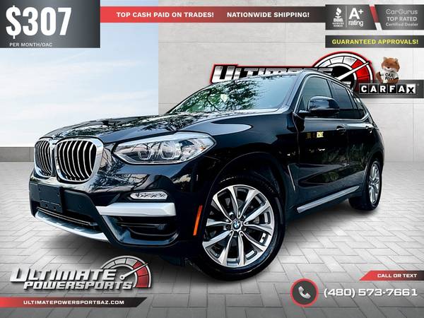 $307/mo - 2019 BMW X3 SDRIVE X LINE 1 OWNER LIKE NEW! - $20,995 (CALL (480) 573-7661 ULTIMATE POWERSPORTS)