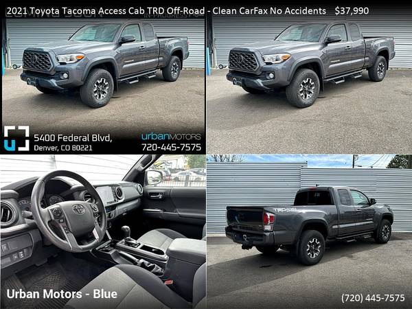 2020 Toyota Tacoma Double Cab TRD Sport Long Bed Voodoo Blue - Lifted - $39,990 (5400-B Federal Blvd. Denver. 80221)