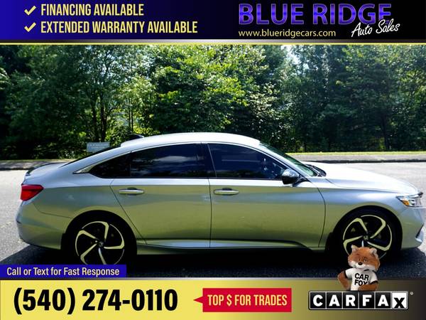 2022 Honda Accord Sedan Sport 15T CVT FOR ONLY - $24,995 (Blue Ridge Blvd Roanoke, VA 24012)