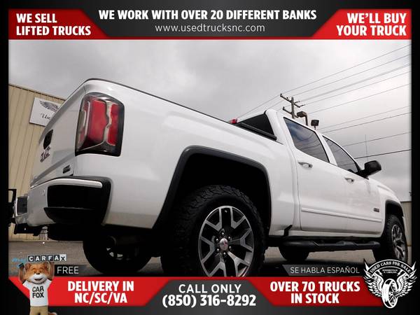 $415/mo - 2017 GMC Sierra 1500 SLT 4x4Crew Cab 65 ft SB FOR ONLY - $415 (Used Cars For Sale)