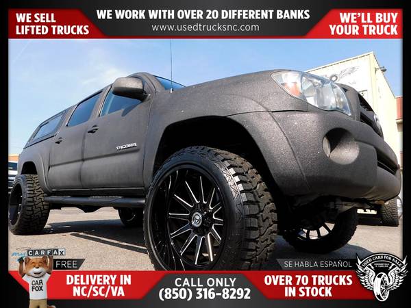 $264/mo - 2011 Toyota Tacoma V6 4x4Double Cab 50 ft SB 5A FOR ONLY - $264 (Used Cars For Sale)