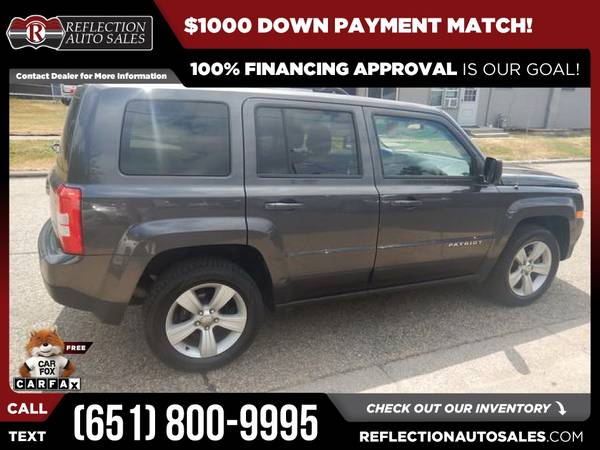 2014 Jeep Patriot Latitude FOR ONLY - $210 (REFLECTION AUTO SALES)