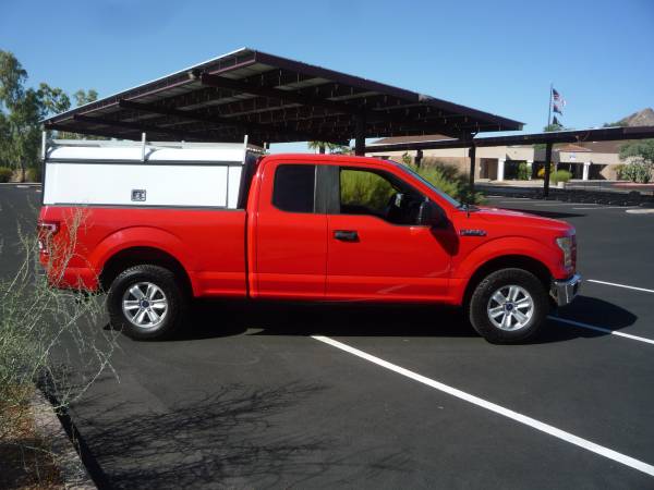 2016 FORD F150 EXTRA CAB WORK TRUCK WITH UTILITY SHELL - $15,995 (NORTH PHOENIX)