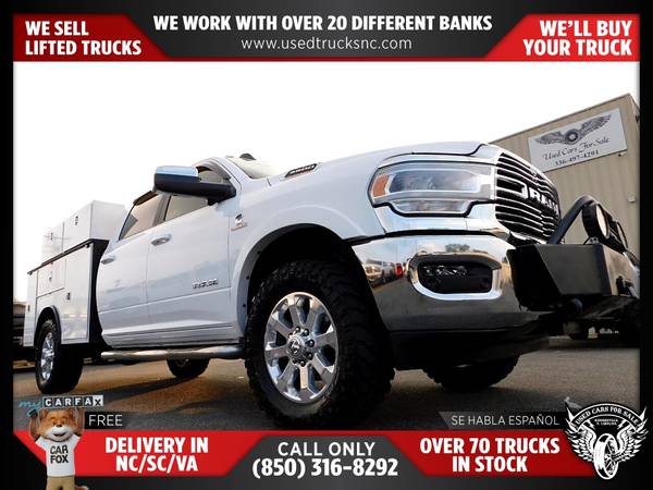 $766/mo - 2021 Ram 3500 Laramie 4x4Crew Cab 8 ft LB SRW Pickup FOR ONL - $804 (Used Cars For Sale)