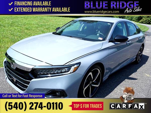 2022 Honda Accord Sedan Sport SE 15T CVT FOR ONLY - $29,995 (Blue Ridge Blvd Roanoke, VA 24012)