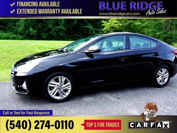 2020 Hyundai Elantra SEL IVT FOR ONLY - $14,995 (Blue Ridge Blvd Roanoke, VA 24012)