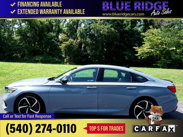 2022 Honda Accord Sedan Sport SE 15T CVT FOR ONLY - $29,995 (Blue Ridge Blvd Roanoke, VA 24012)