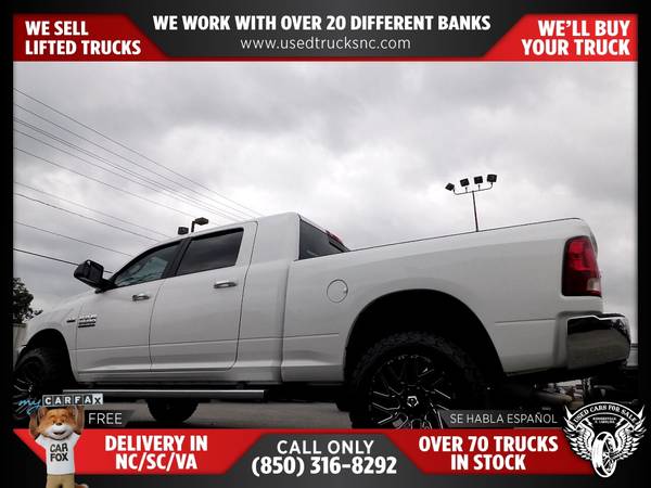 $452/mo - 2018 Ram 2500 Big Horn 4x4Mega Cab 63 ft SB Pickup FOR ONLY - $452 (Used Cars For Sale)