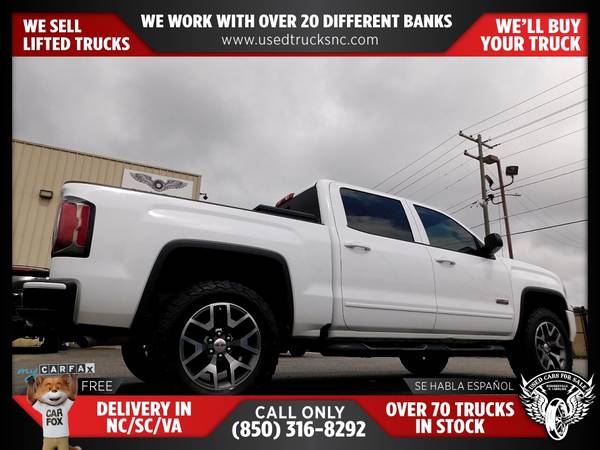 $415/mo - 2017 GMC Sierra 1500 SLT 4x4Crew Cab 65 ft SB FOR ONLY - $415 (Used Cars For Sale)