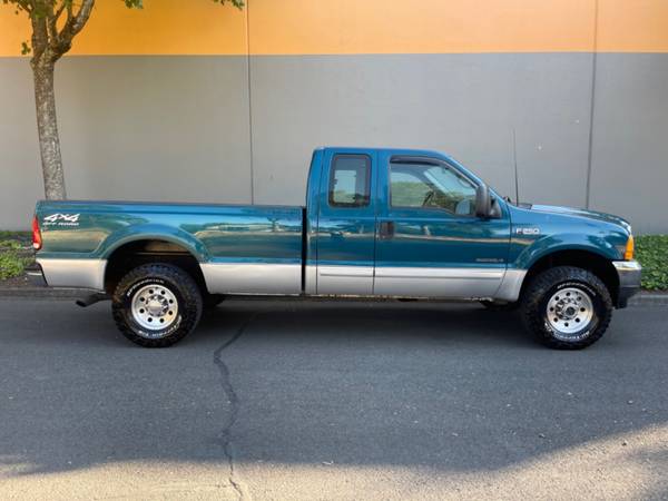 2001 FORD SUPER DUTY F250 F 250 F-250 4WD 7.3L DIESEL LONG BED F350/CLEAN CA - $17,995