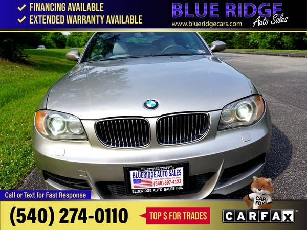 2008 BMW 1 Series 2dr Conv 135i FOR ONLY - $9,995 (Blue Ridge Blvd Roanoke, VA 24012)