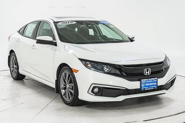 2019 *Honda* *Civic Sedan* *EX CVT* Platinum White P - $23,798 (Richfield Bloomington Honda)