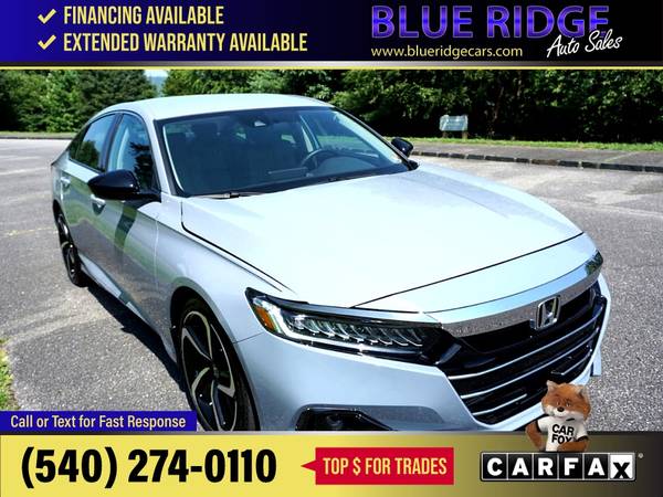 2022 Honda Accord Sedan Sport SE 15T CVT FOR ONLY - $29,995 (Blue Ridge Blvd Roanoke, VA 24012)