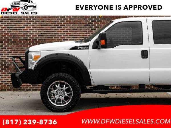 2011 Ford F 250 4WD Crew Cab XLT 6.2 V8 LEVELED CUSTOM WHEELS GOOD MILES !! - $17,995 (Easy Approval**dfwdieselsales.com**DIESEL TRUCKS)