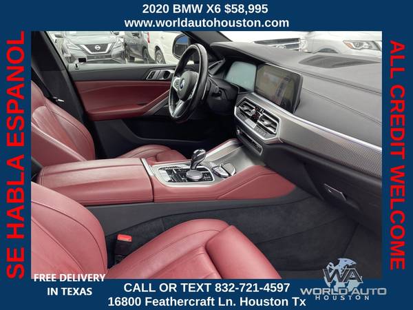2020 BMW X6 xDrive40i $800 DOWN $299/WEEKLY - $1 (Houston,Tx)