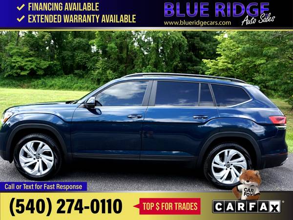 2021 Volkswagen Atlas 20215 20T SE wTechnology 4MOTION FOR ONLY - $29,995 (Blue Ridge Blvd Roanoke, VA 24012)