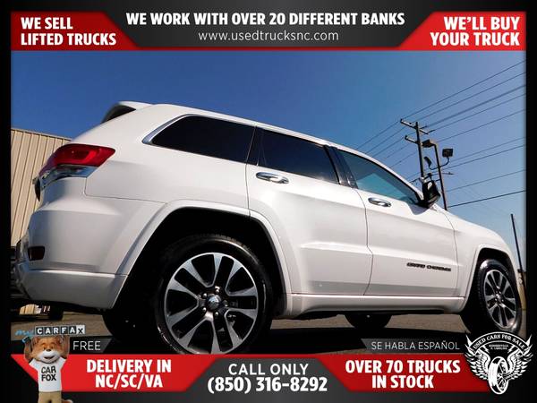 $326/mo - 2018 Jeep Grand Cherokee Overland 4x2SUV FOR ONLY - $326 (Used Cars For Sale)