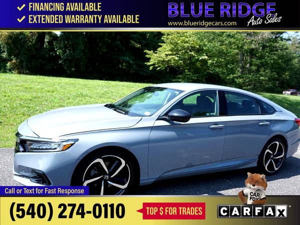 2022 Honda Accord Sedan Sport SE 15T CVT FOR ONLY - $29,995 (Blue Ridge Blvd Roanoke, VA 24012)