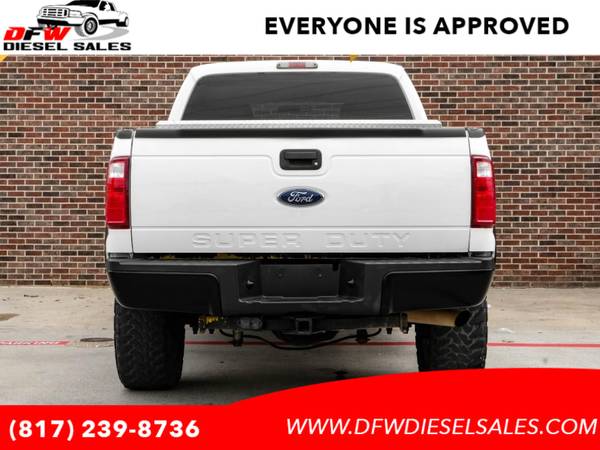 2011 Ford F 250 4WD Crew Cab XLT 6.2 V8 LEVELED CUSTOM WHEELS GOOD MILES !! - $17,995 (Easy Approval**dfwdieselsales.com**DIESEL TRUCKS)