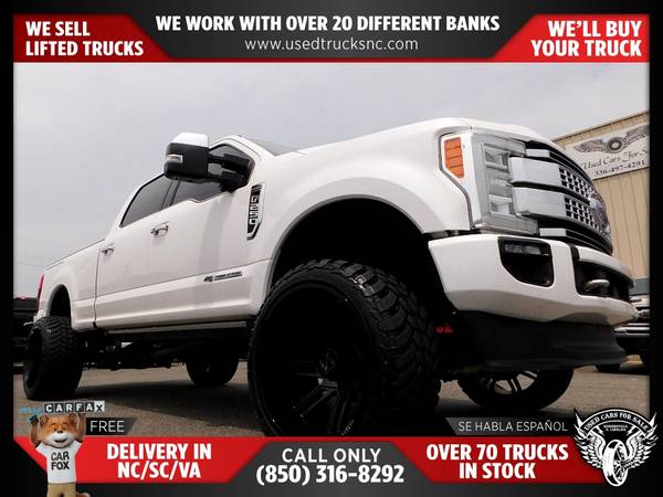 $715/mo - 2018 Ford F-250 Super Duty Platinum 4x4Crew Cab 68 ft SB Pic - $740 (Used Cars For Sale)