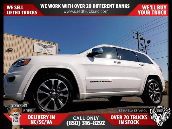 $326/mo - 2018 Jeep Grand Cherokee Overland 4x2SUV FOR ONLY - $326 (Used Cars For Sale)