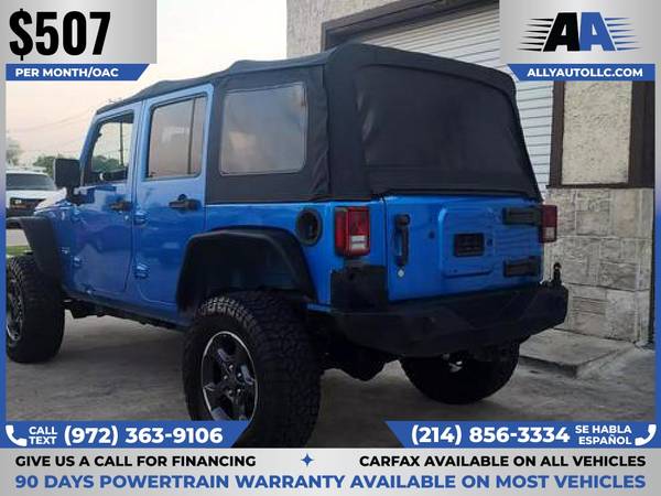 $507/mo - 2016 Jeep Wrangler Unlimited Sahara Sport Utility 4D 4 D 4-D - $18,999 (Ally Auto LLC)