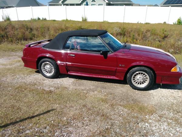 1989 Mustang GT Convertible - $12,500 (Socastee)