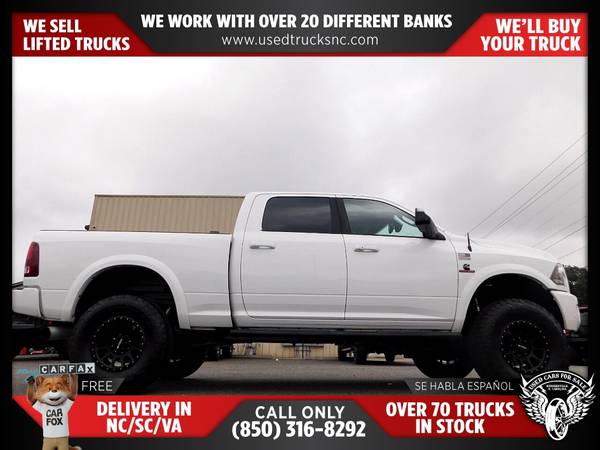 $589/mo - 2016 Ram 2500 Laramie 4x4Crew Cab 63 ft SB Pickup FOR ONLY - $589 (Used Cars For Sale)