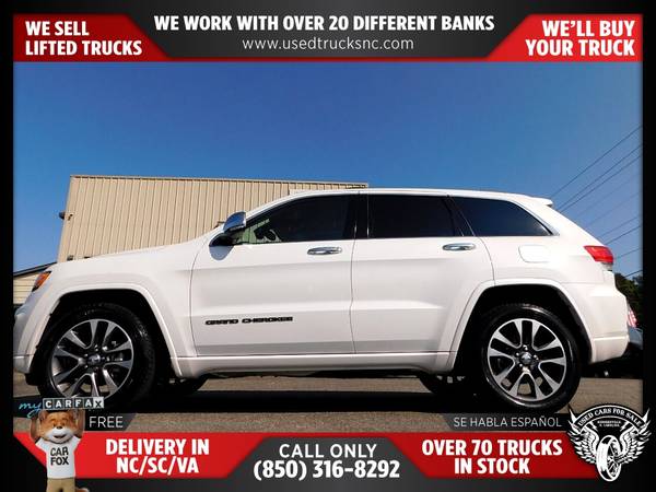 $326/mo - 2018 Jeep Grand Cherokee Overland 4x2SUV FOR ONLY - $326 (Used Cars For Sale)