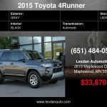 2015 Toyota 4Runner ONE OWNER TRAIL PREMIUM w/ BRAND NEW TIRES with - $33,870 (minneapolis / st paul)