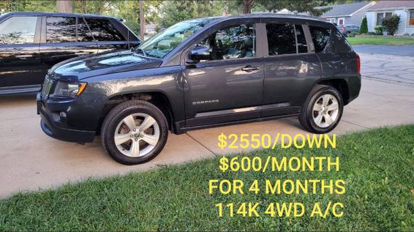 2014 JEEP COMPASS LATITUDE 4WD *$2550/DOWN, $600 × 4 MONTHS*. - $4,950 (Batavia, Illinois)