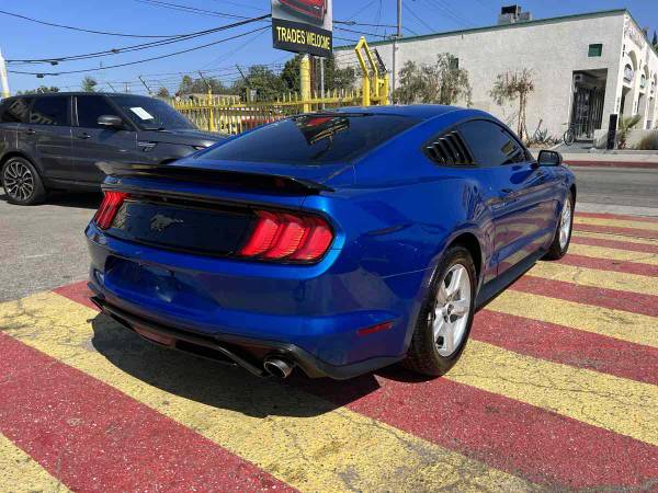 2018 Ford Mustang EcoBoost Premium coupe Lightning Blue Metallic - $21,999 (CALL 562-614-0130 FOR AVAILABILITY)