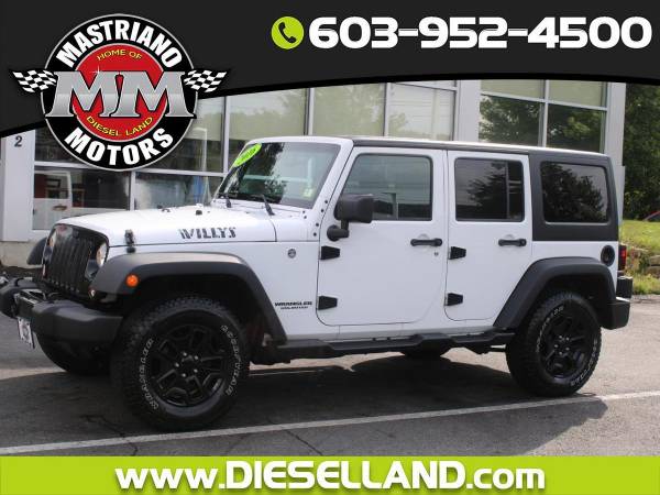 2016 Jeep Wrangler Unlimited 4WD WILLYS WRANGLER UNLIMITED HARD TOP SHARP!!! **F - $22,944 (+ MASTRIANOS DIESELLAND)