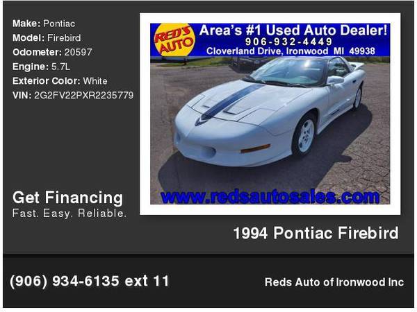 1994 Pontiac Firebird - $36,995 (Ironwood, MI)
