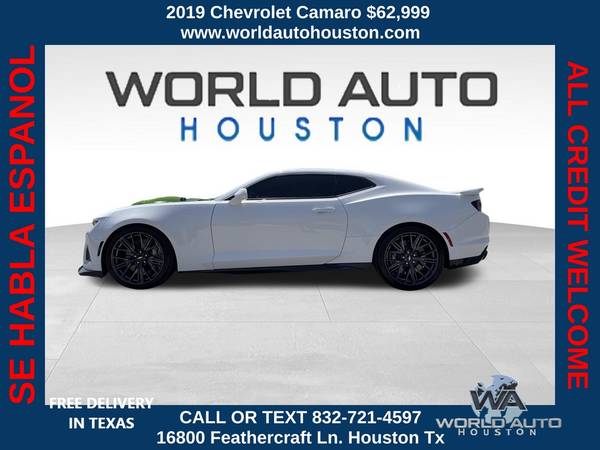 2019 Chevrolet Camaro ZL1 $800 DOWN $299/WEEKLY - $63,999 (Houston,Tx)