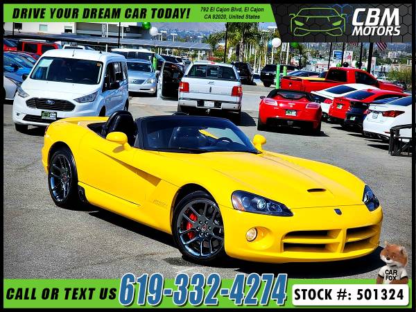 2005 Dodge Viper SRT10 CONVERTIBLE EZ FINANCING -LOW DOWN! (BAD CREDIT-NO CREDIT-FIRST TIME BUYER-NO PROBLEM! ????)